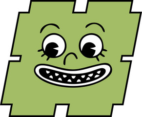 Hippie Retro Sticker Element