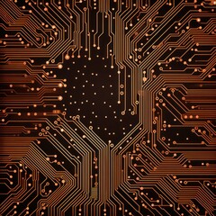 microchip pattern, electronic pattern, vector illustration computer digital technology background texture