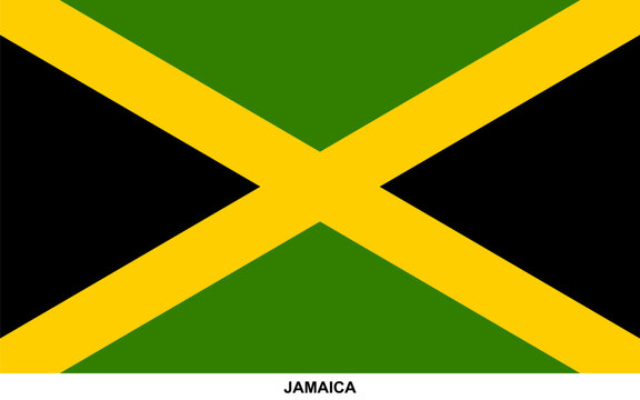 Flag of JAMAICA, JAMAICA national flag