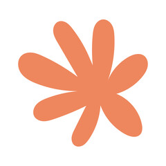 Abstract Flower Shape. isolated on white background. Vector illustration. EPS 10 © KD Vector Studio