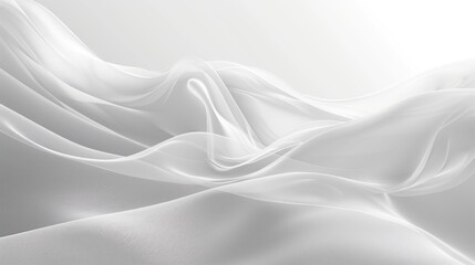 Fototapeta premium An elegant minimalistic background displaying a smooth gradient from white to gray. The clean and modern design makes it an ideal resource for websites, presentations, and marketing materials. The