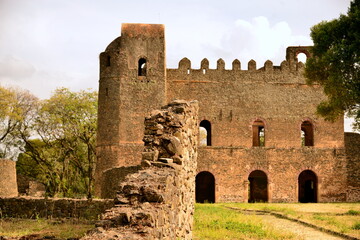 ETHIOPIA,GONDAR, Fasilides Castle, Imperial City of Gondar