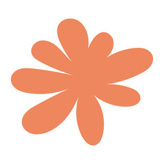 Abstract Flower Shape. isolated on white background. Vector illustration. EPS 10 © KD Vector Studio