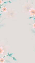 flower background for digital wedding invitation and others