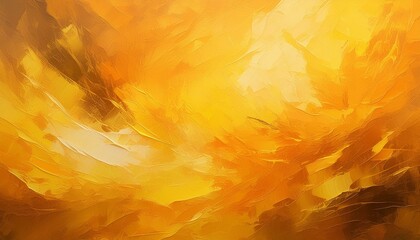 A rough abstract background with visible paint texture in yellow and orange