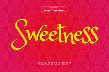 Vector Sweetness Text Effect