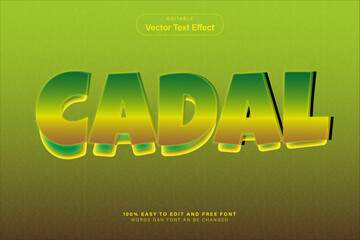 Vector Cadal Text Effect