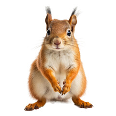 Obraz premium isolated white background of squirrel