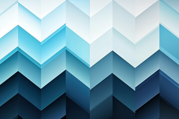 Obraz premium Abstract blue geometric background with transparent triangles.