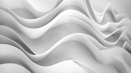 Obraz premium A clean and minimalistic background featuring a smooth gradient from white to light gray. The design provides a modern and professional aesthetic, suitable for a wide range of creative projects such