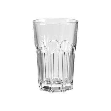 an empty glass cup on png transparent layer