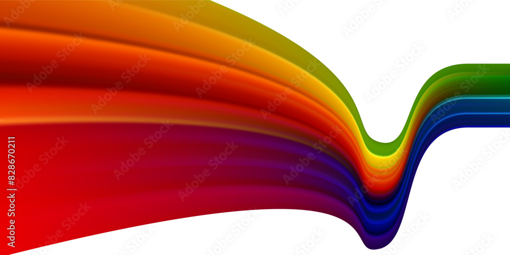 Poster abstract colorful waves abstract halftone background