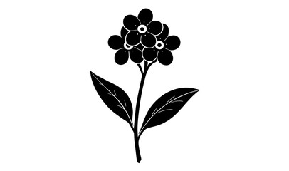 flower vector silhouette illustration