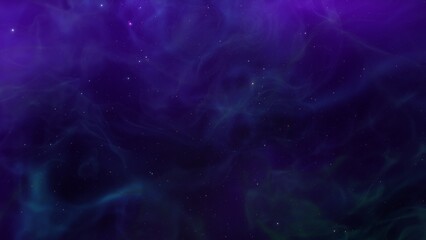 Space background. Nice clean colorful nebula with star field. 3D rendering
