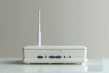 Playful illustration of a child using technology in a vibrant, striped outfit, highlighting the youthful engagement with digital devices