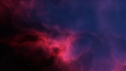 Space background. Nice clean colorful nebula with star field. 3D rendering
