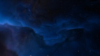 Space background. Nice clean colorful nebula with star field. 3D rendering
