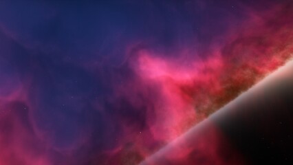 Universe filled with stars, nebula and galaxy
