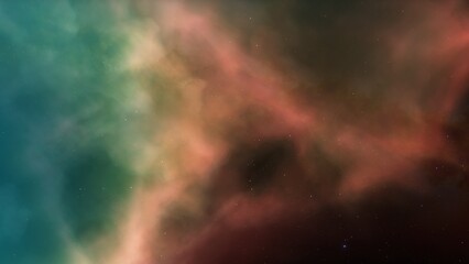 Universe filled with stars, nebula and galaxy
