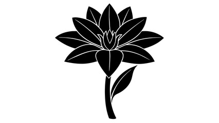  tuberose flower vector silhouette illustration