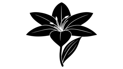 zephyrettes flower vector silhouette illustration