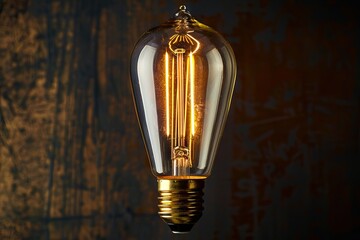 Vintage Edison style light bulb for decorative lighting.