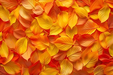 autumn red yellow texture or background with autumn leaves