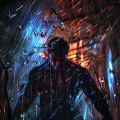 A superhero struggling with inner demons