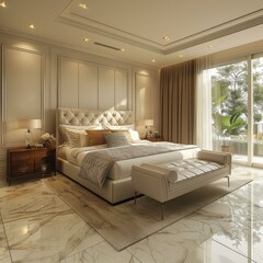 Modern luxury bedroom interior design