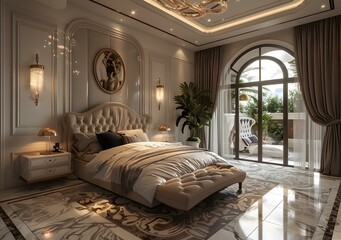 European style luxury bedroom