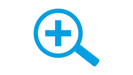 Fototapeta premium Zoom in icon design illustration