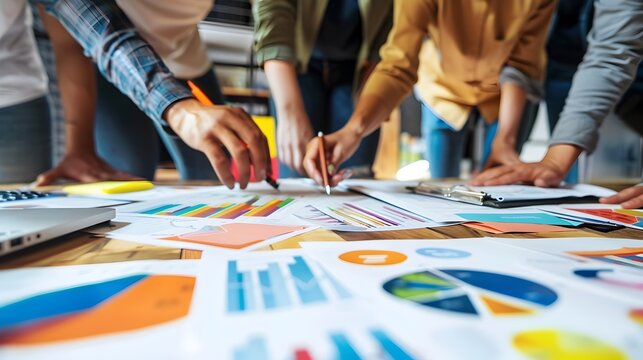 Professionals Analyzing Business Growth Case Studies: Successful Market Expansion Techniques