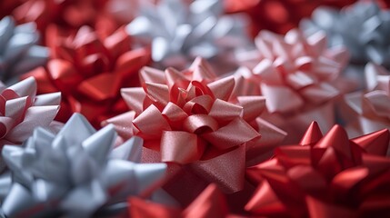 Christmas Bows - graphic resource - wallpaper - background - festive - holiday - presents - gifts 