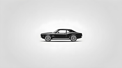 Car themed logo icon symbol emblem, Generative AI