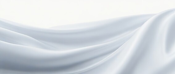 Obraz premium Light White Silk Background. Made with Generative AI Technology