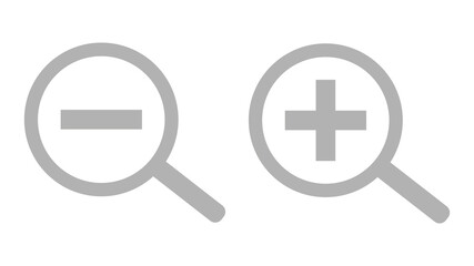 Fototapeta premium zoom out and zoom in icon