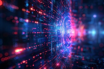 The portfolio includes a mix of business and finance investments, along with cutting-edge technology and a futuristic aesthetic.