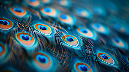 Beautiful and colourful peacock