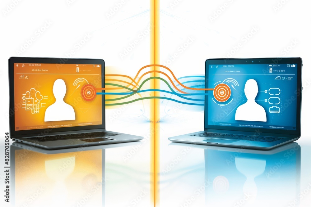 Poster tech professional enhancing network security, showcasing advanced skills in a digital operations cen