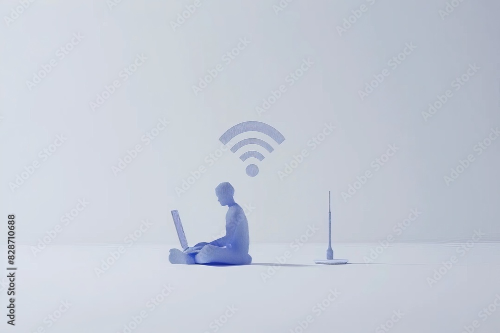 Poster user troubleshooting wi fi connection issues, focusing on the challenges and solutions in wireless n