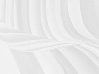 soft light and shadow fabric abstract smooth curve shape decorative modern fashion white and gray background