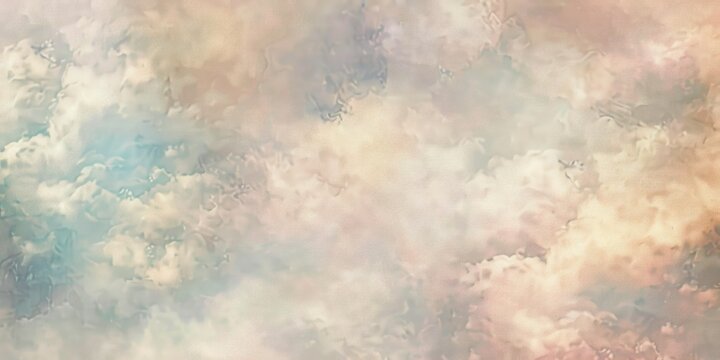 Soft clouds of pastel hues drifting across a canvas of muted tones, evoking a serene and joyous atmosphere in this abstract texture background.