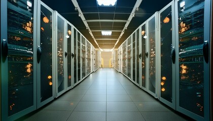 Obraz premium server room with servers