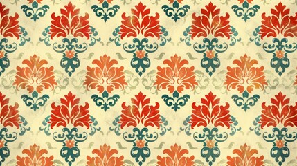 Fototapeta premium seamless floral pattern, tiled texture