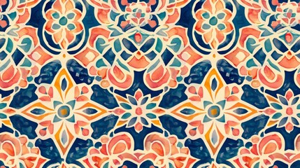 seamless floral pattern, tiled texture