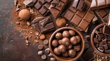 Celebrating World Chocolate Day with Delicious Treats Generative AI