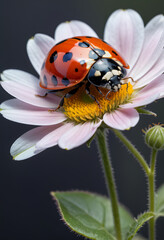 Obraz premium Ladybug on flower