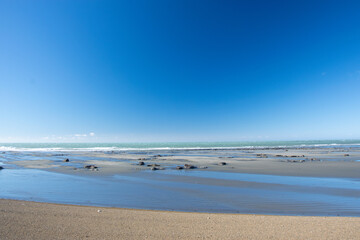beach and sea, view of the beach, Patagonia beach