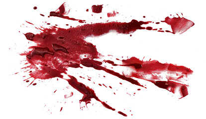 Blood stains cut out