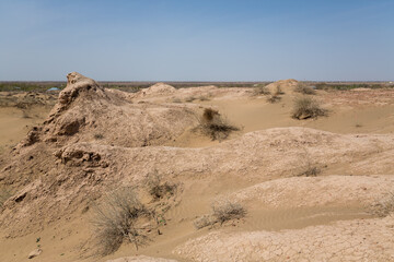 The ruins of fortress of Ancient Khorezm